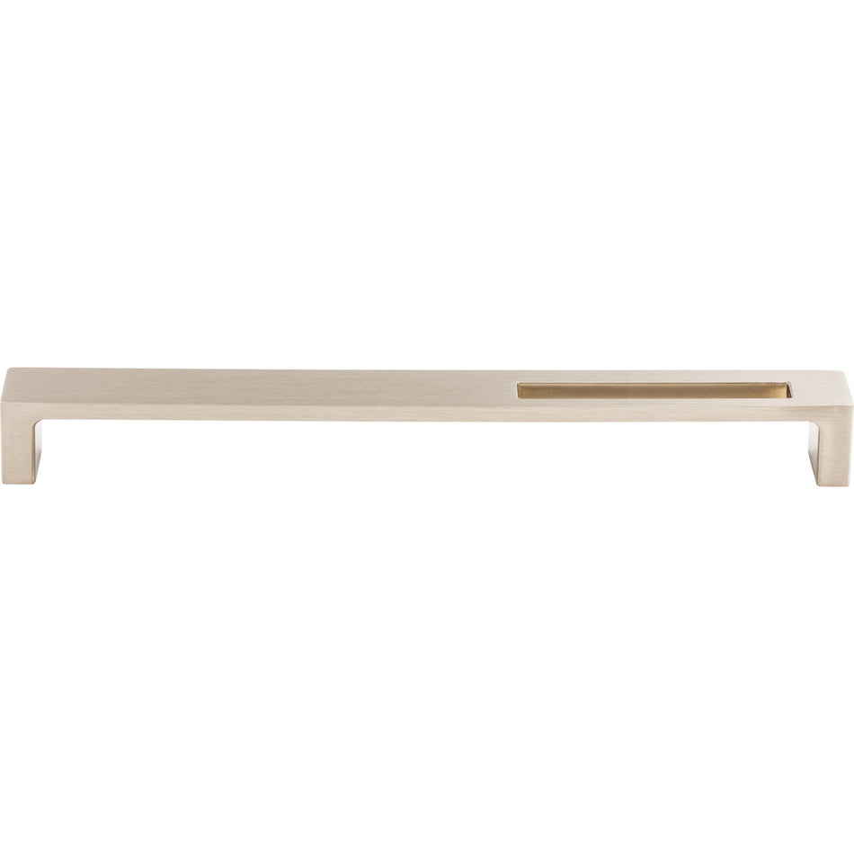 Top Knobs TK268BSN: 9" cc Modern Metro Flat Bar Cabinet Pull - Brushed Satin Nickel