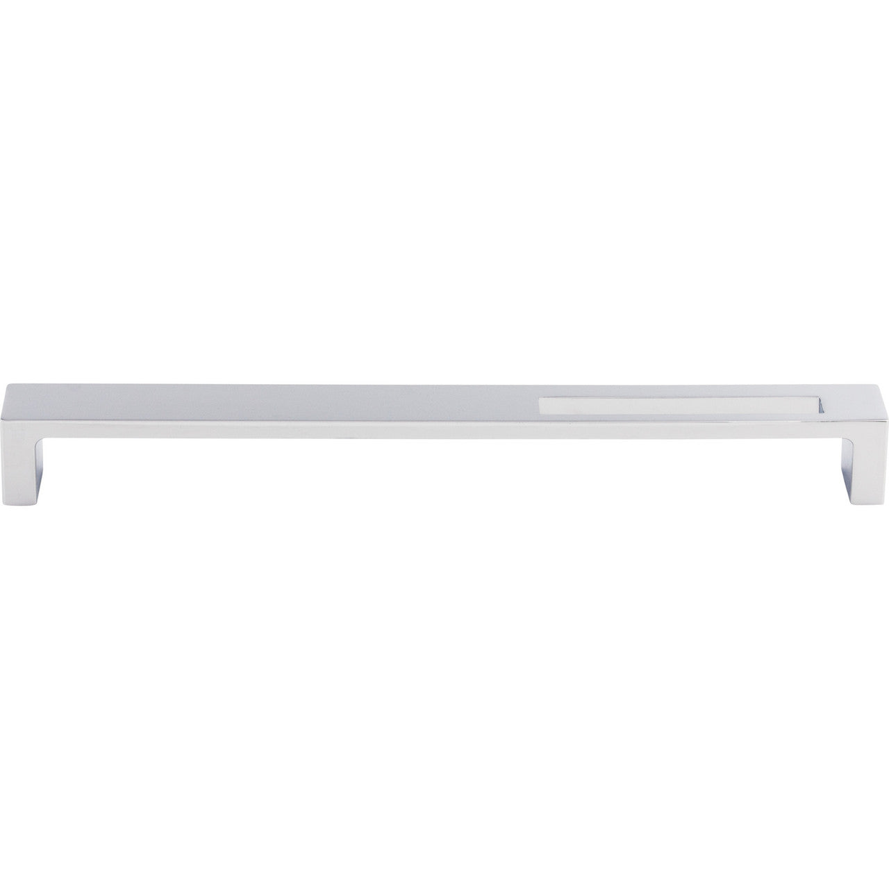 Top Knobs TK268PC: 9" cc Modern Metro Flat Bar Cabinet Pull - Polished Chrome