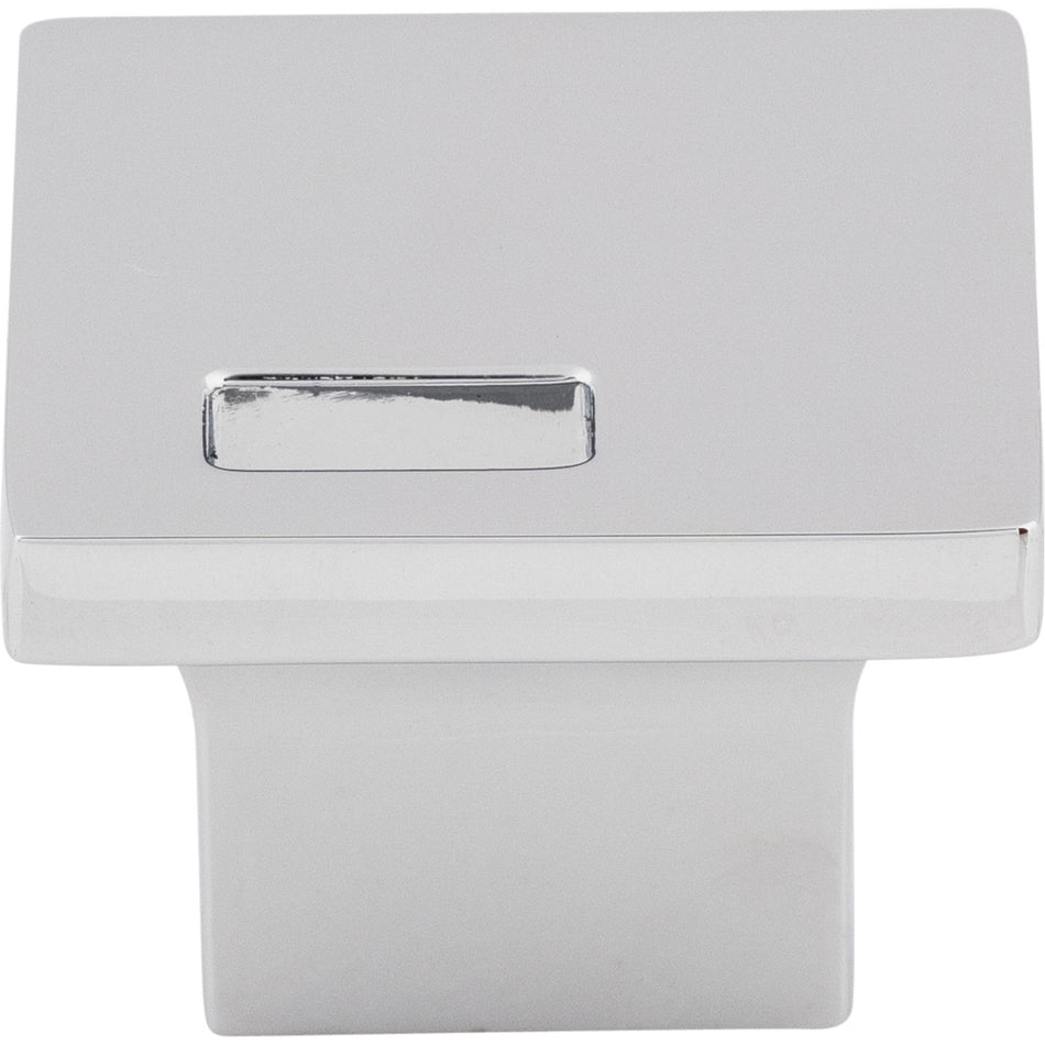 Top Knobs TK269PC: 1-1/4" Modern Metro Slot Square Cabinet Knob - Polished Chrome