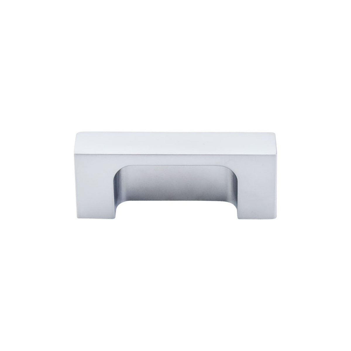 Top Knobs TK275ALU: 2" cc Modern Metro Tab Cabinet Pull - Aluminum