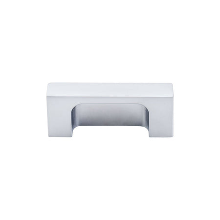 Top Knobs TK275ALU: 2" cc Modern Metro Tab Cabinet Pull - Aluminum