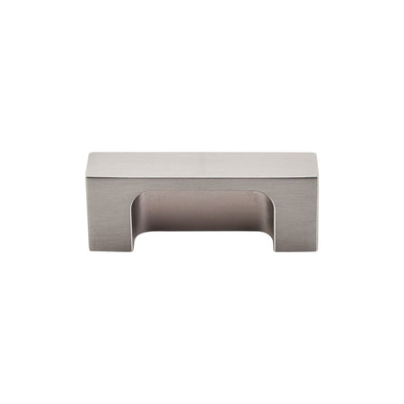 Top Knobs TK275BSN: 2" cc Modern Metro Tab Cabinet Pull - Brushed Satin Nickel