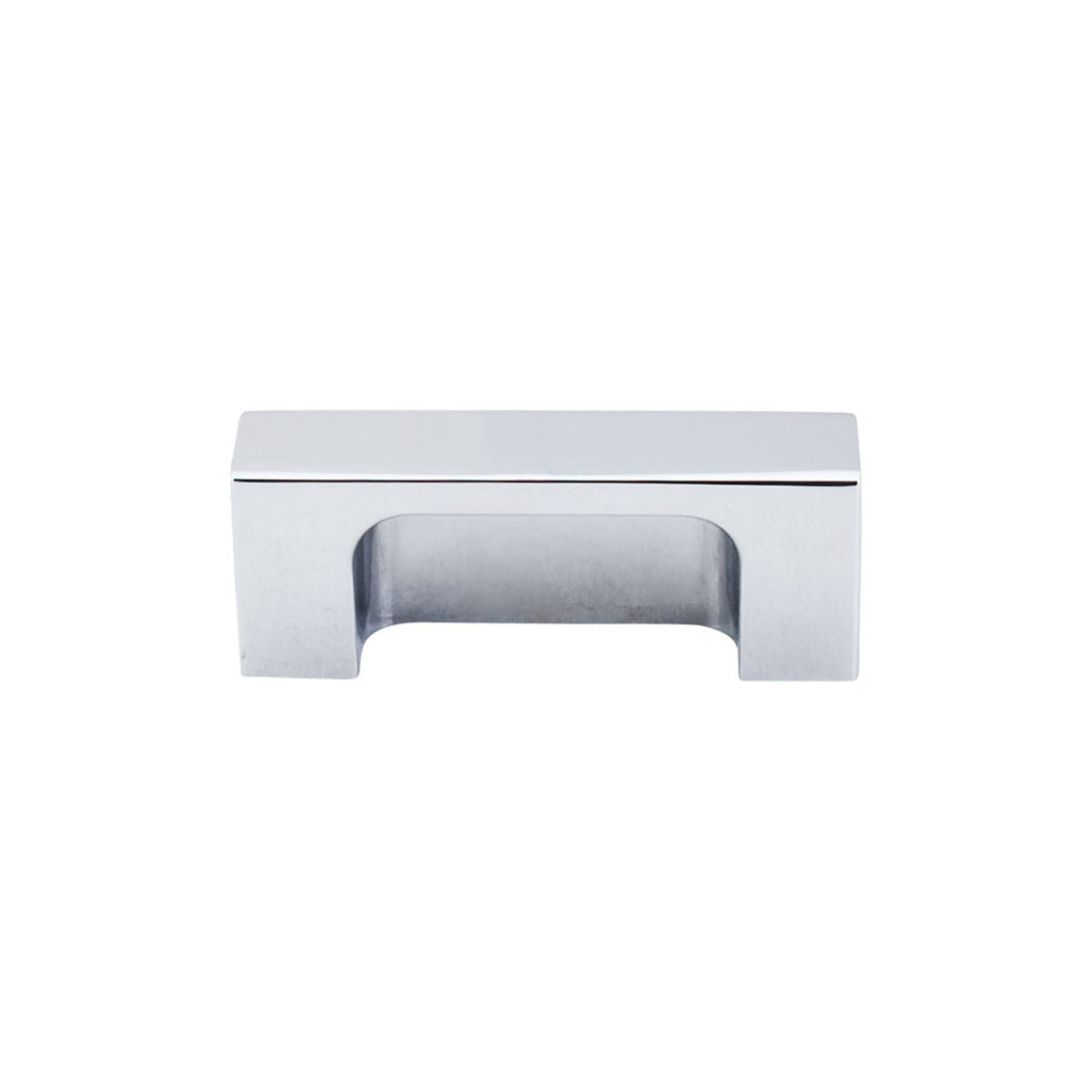 Top Knobs TK275PC: 2" cc Modern Metro Tab Cabinet Pull - Polished Chrome
