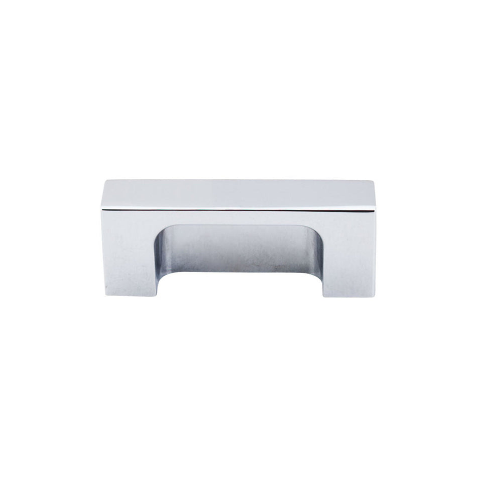 Top Knobs TK275PC: 2" cc Modern Metro Tab Cabinet Pull - Polished Chrome