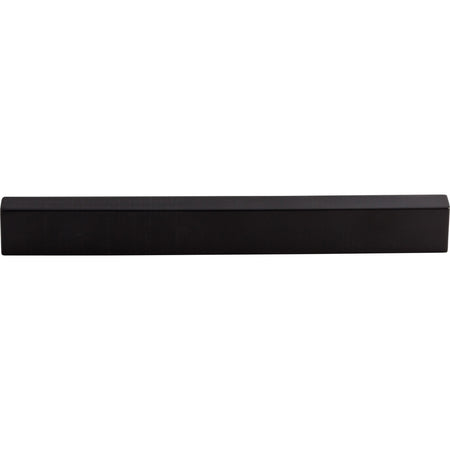 Top Knobs TK277BLK: 8" cc Modern Metro Tab Cabinet Pull - Flat Black