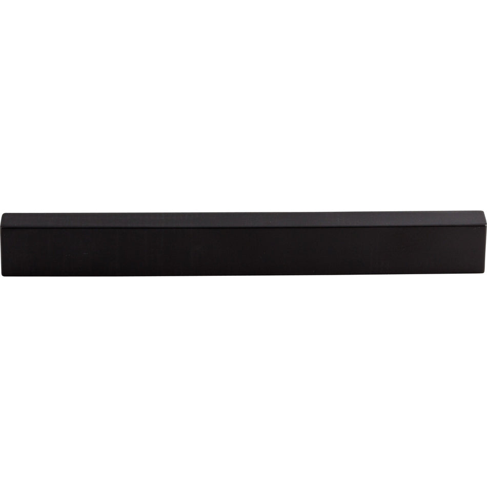 Top Knobs TK277BLK: 8" cc Modern Metro Tab Cabinet Pull - Flat Black