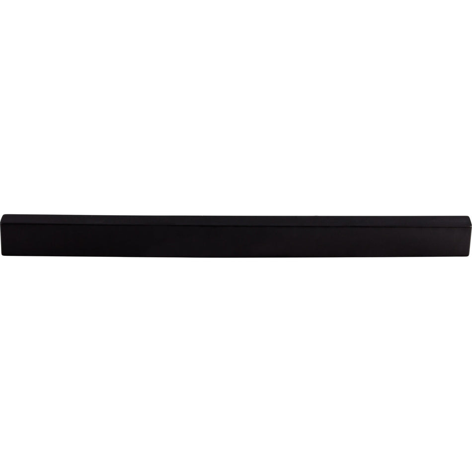 Top Knobs TK278BLK: 12" cc Modern Metro Tab Cabinet Pull - Flat Black