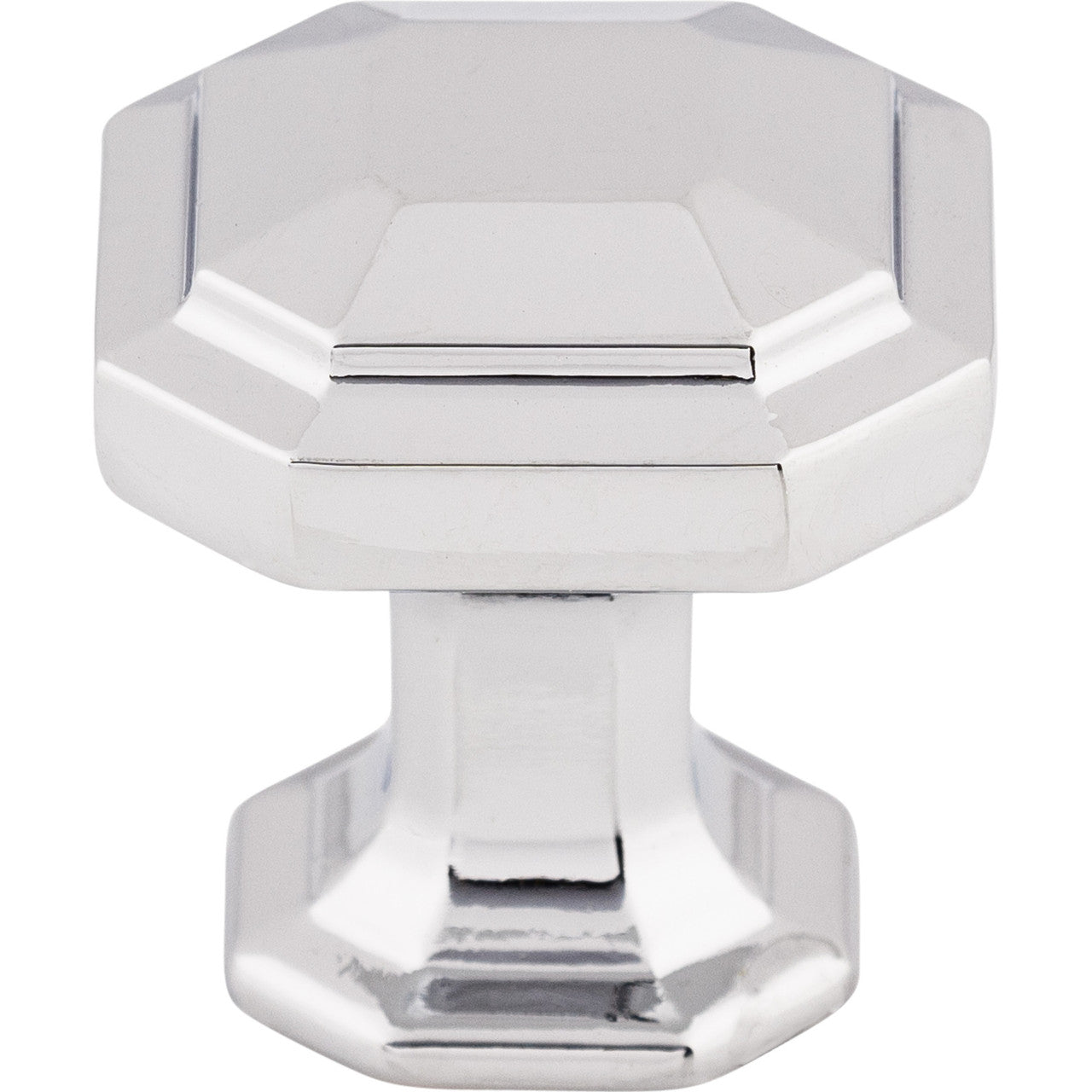 Top Knobs TK286PC: 1-1/8" Emerald Square Cabinet Knob - Polished Chrome