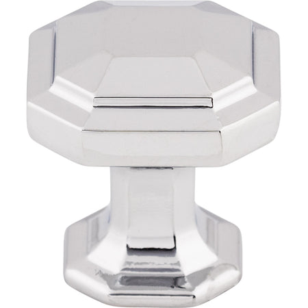 Top Knobs TK286PC: 1-1/8" Emerald Square Cabinet Knob - Polished Chrome