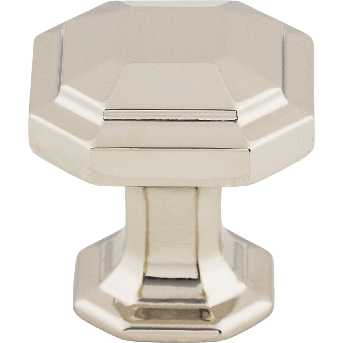 Top Knobs TK286PN: 1-1/8" Emerald Square Cabinet Knob - Polished Nickel