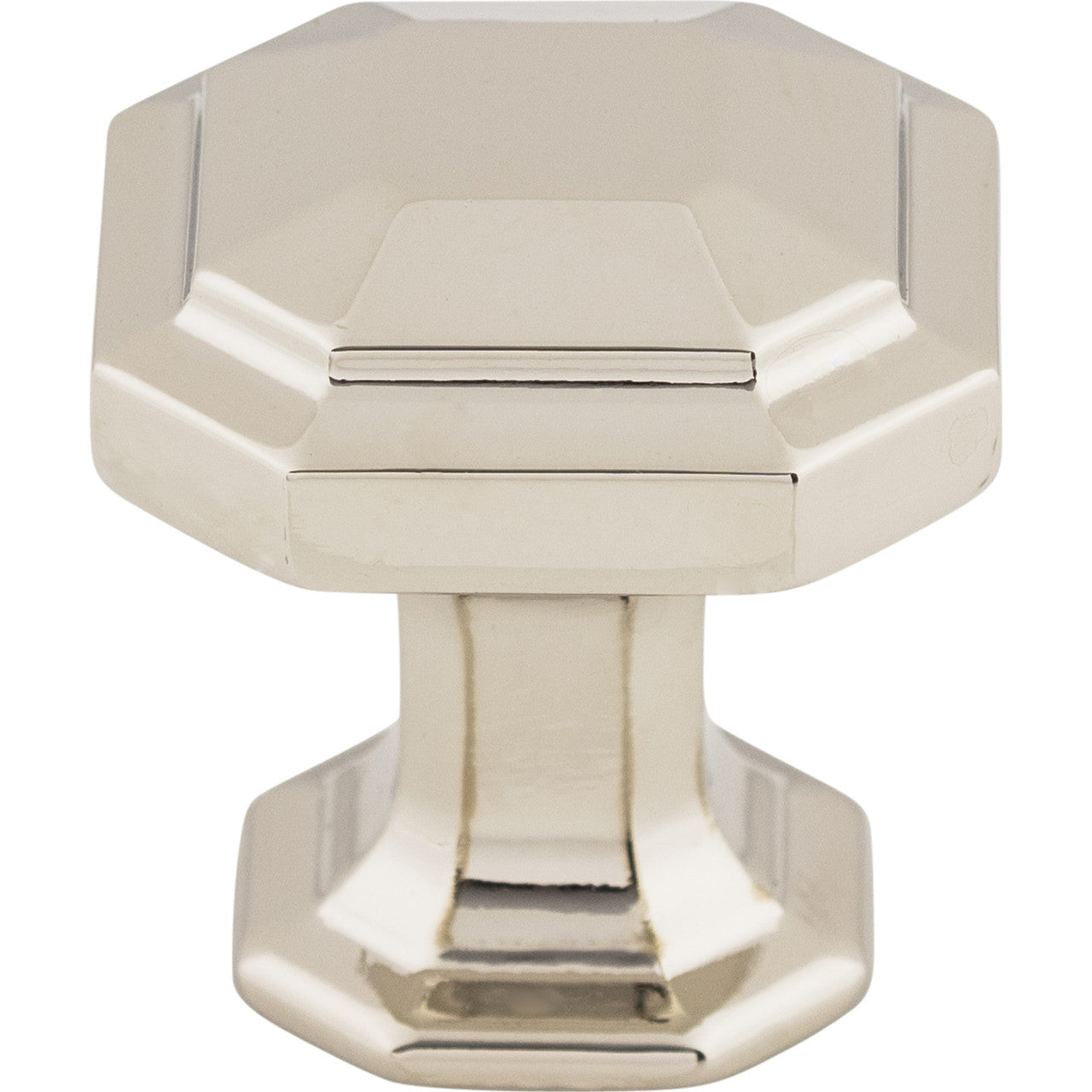 Top Knobs TK286PN: 1-1/8" Emerald Square Cabinet Knob - Polished Nickel