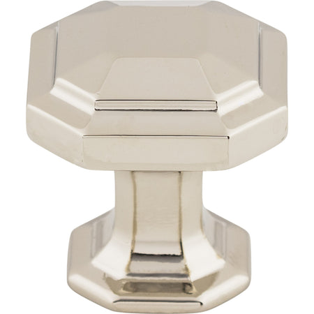 Top Knobs TK286PN: 1-1/8" Emerald Square Cabinet Knob - Polished Nickel