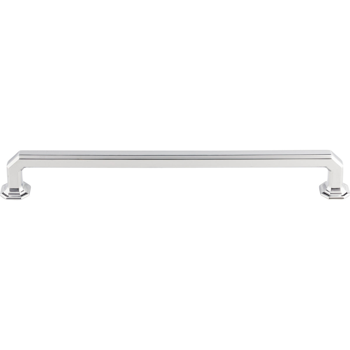 Top Knobs TK290PC: 9" cc Emerald Square Bar Cabinet Pull - Polished Chrome