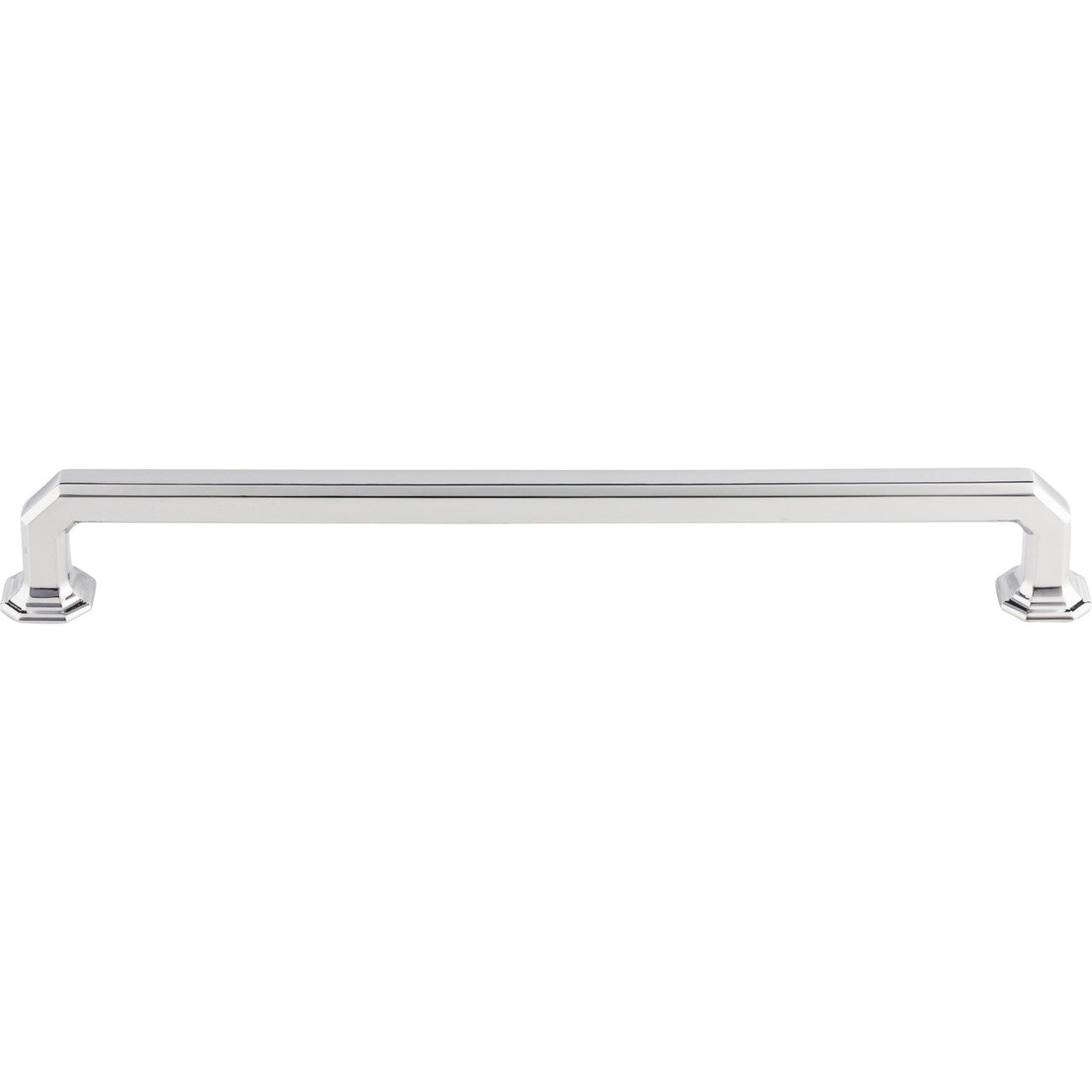 Top Knobs TK290PC: 9" cc Emerald Square Bar Cabinet Pull - Polished Chrome