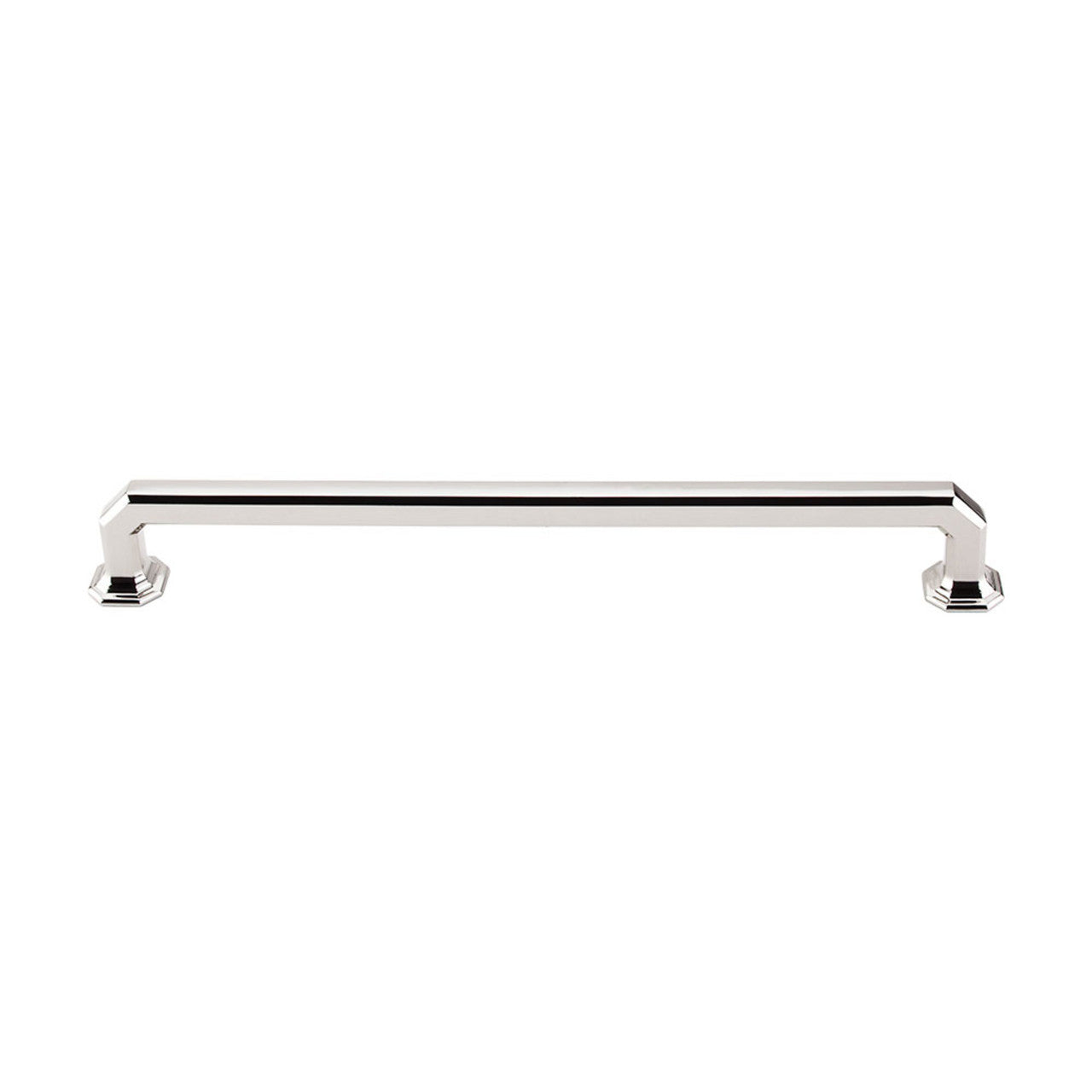 Top Knobs TK290PN: 9" cc Emerald Square Bar Cabinet Pull - Polished Nickel