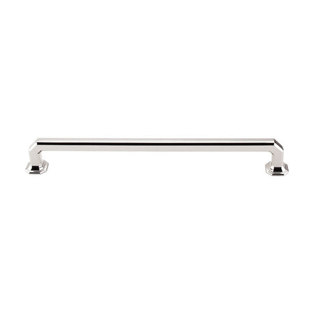 Top Knobs TK290PN: 9" cc Emerald Square Bar Cabinet Pull - Polished Nickel
