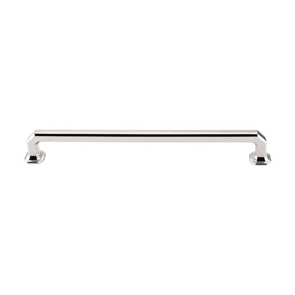 Top Knobs TK290PN: 9" cc Emerald Square Bar Cabinet Pull - Polished Nickel