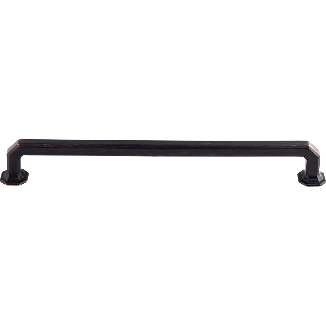 Top Knobs TK290TB: 9" cc Emerald Square Bar Cabinet Pull - Tuscan Bronze