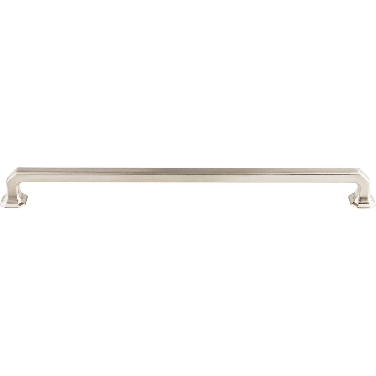 Top Knobs TK291BSN: 12" cc Emerald Square Bar Cabinet Pull - Brushed Satin Nickel