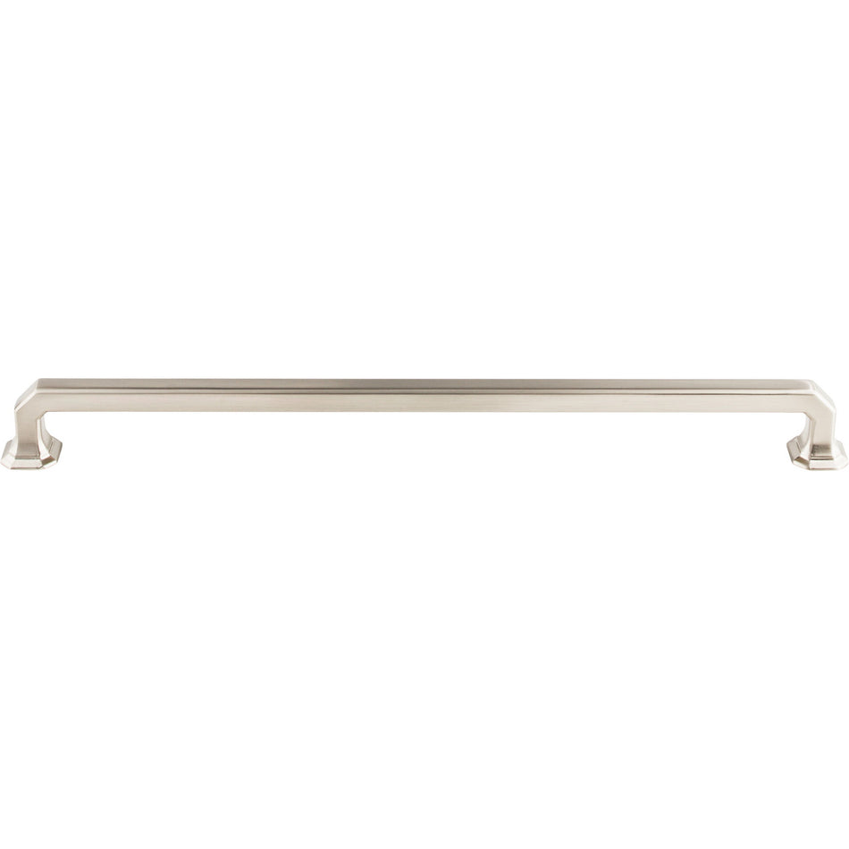 Top Knobs TK291BSN: 12" cc Emerald Square Bar Cabinet Pull - Brushed Satin Nickel