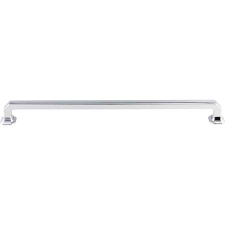 Top Knobs TK291PC: 12" cc Emerald Square Bar Cabinet Pull - Polished Chrome