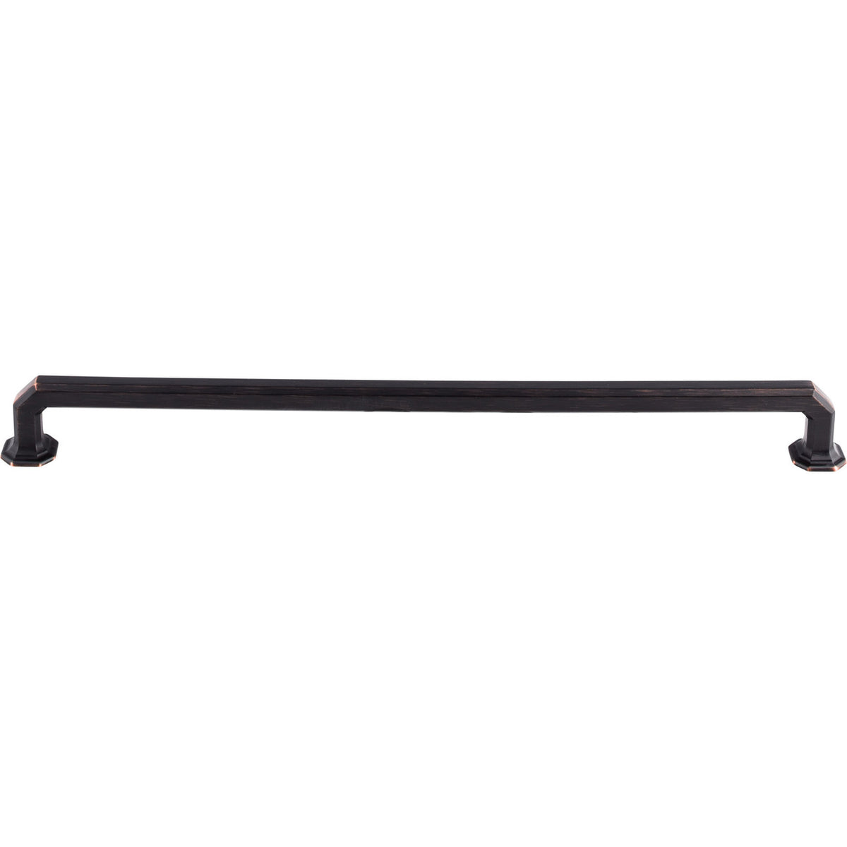 Top Knobs TK291TB: 12" cc Emerald Square Bar Cabinet Pull - Tuscan Bronze