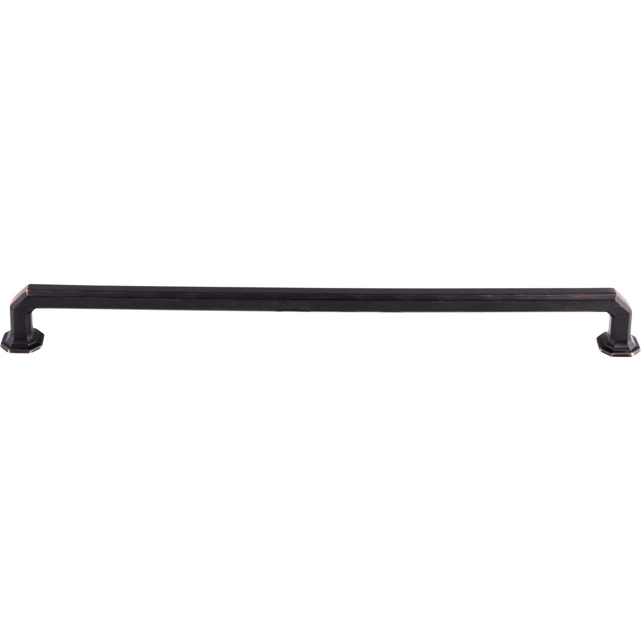 Top Knobs TK291TB: 12" cc Emerald Square Bar Cabinet Pull - Tuscan Bronze