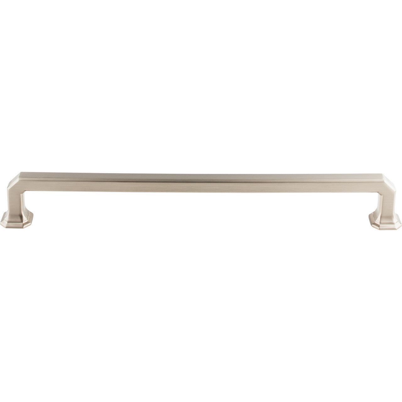 Top Knobs TK292BSN: 12" cc Emerald Square Bar Appliance Pull - Brushed Satin Nickel