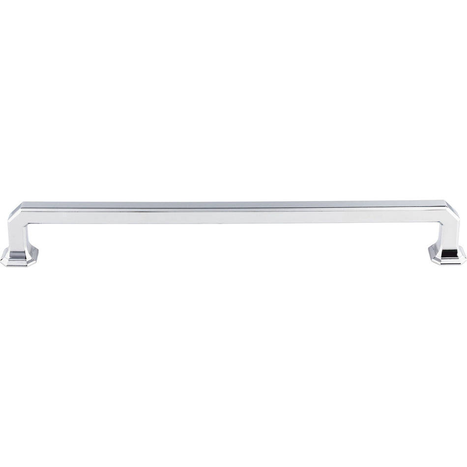 Top Knobs TK292PC: 12" cc Emerald Square Bar Appliance Pull - Polished Chrome