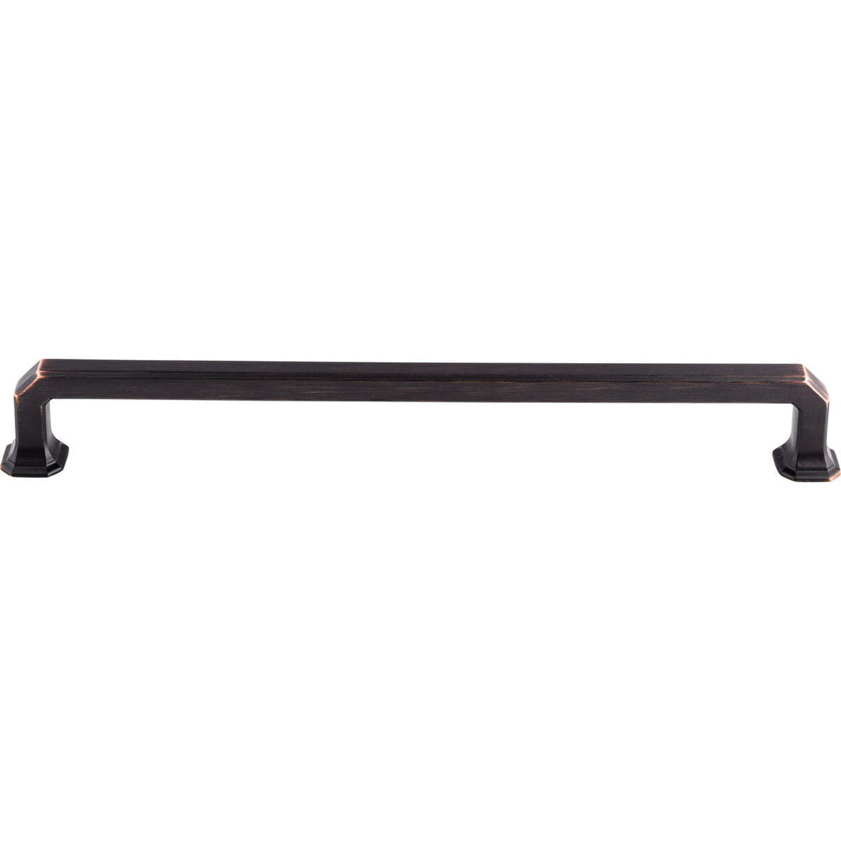 Top Knobs TK292TB: 12" cc Emerald Square Bar Appliance Pull - Tuscan Bronze