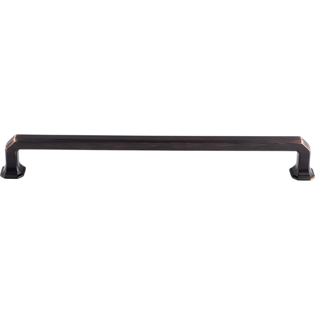 Top Knobs TK292TB: 12" cc Emerald Square Bar Appliance Pull - Tuscan Bronze