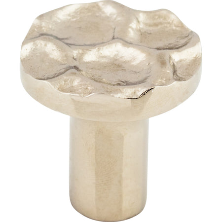 Top Knobs TK295PN: 1-1/8" Cobblestone Round Cabinet Knob - Polished Nickel