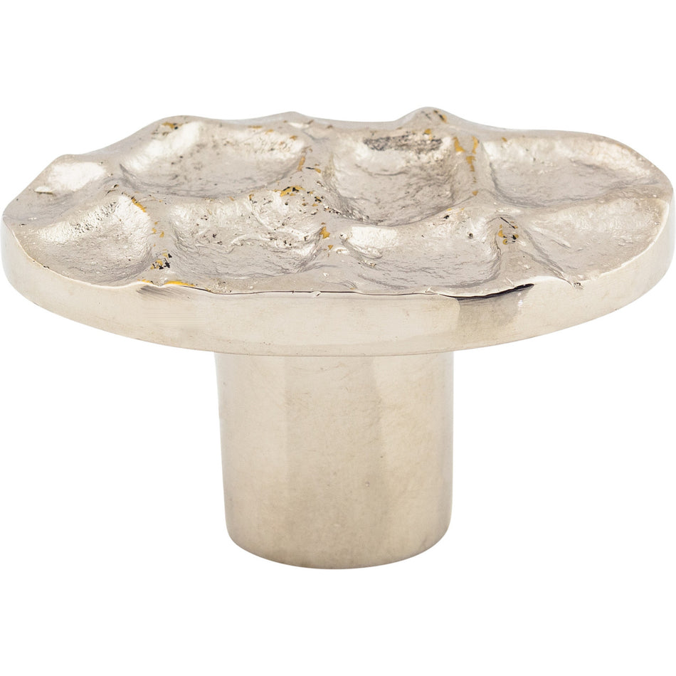 Top Knobs TK298PN: 2" Cobblestone Oval Cabinet Knob - Polished Nickel
