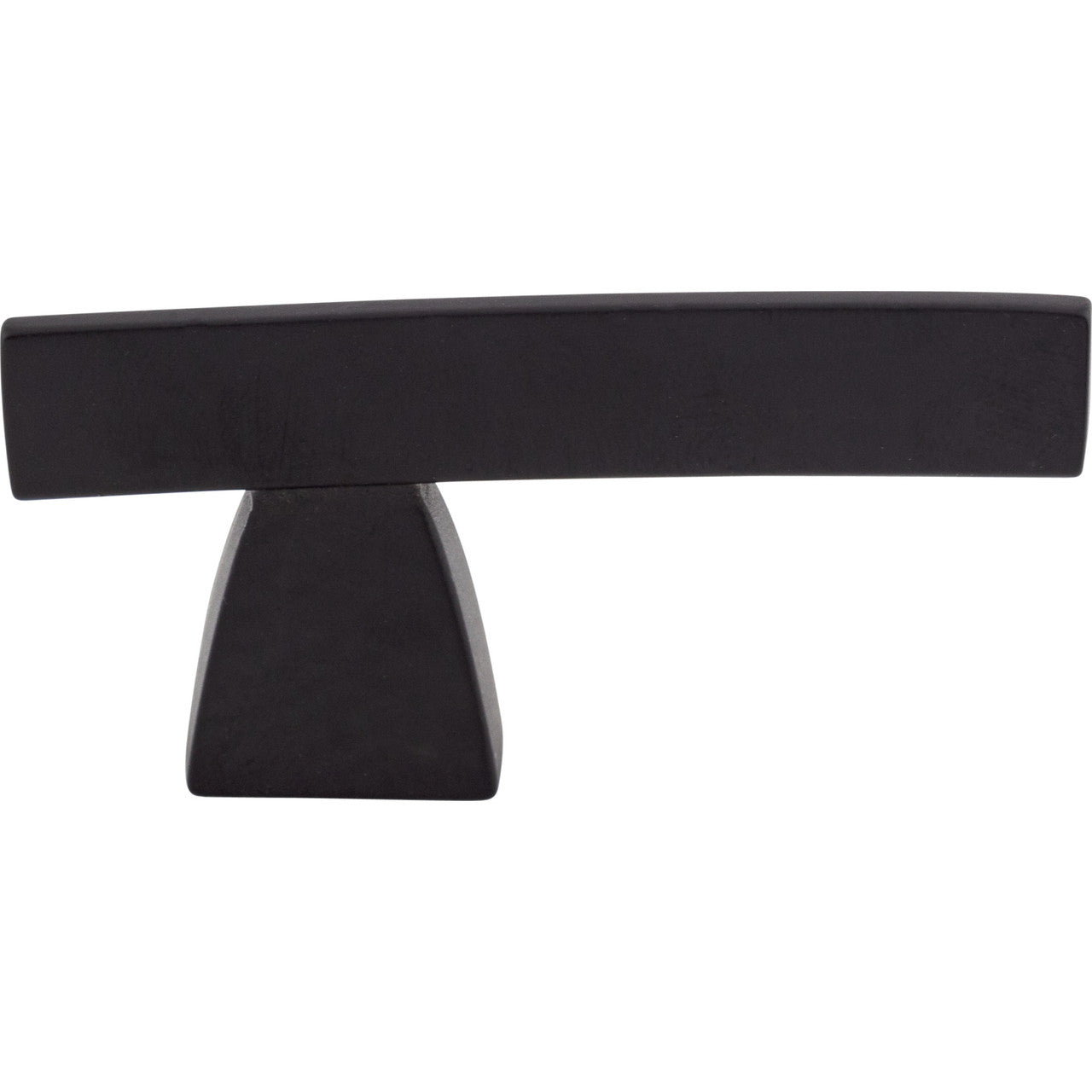 Top Knobs TK2BLK: 2-1/2" Sanctuary Arched Cabinet Knob - Flat Black