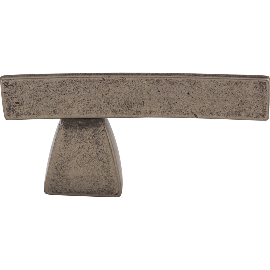 Top Knobs TK2PTA: 2-1/2" Sanctuary Arched Cabinet Knob - Pewter Antique