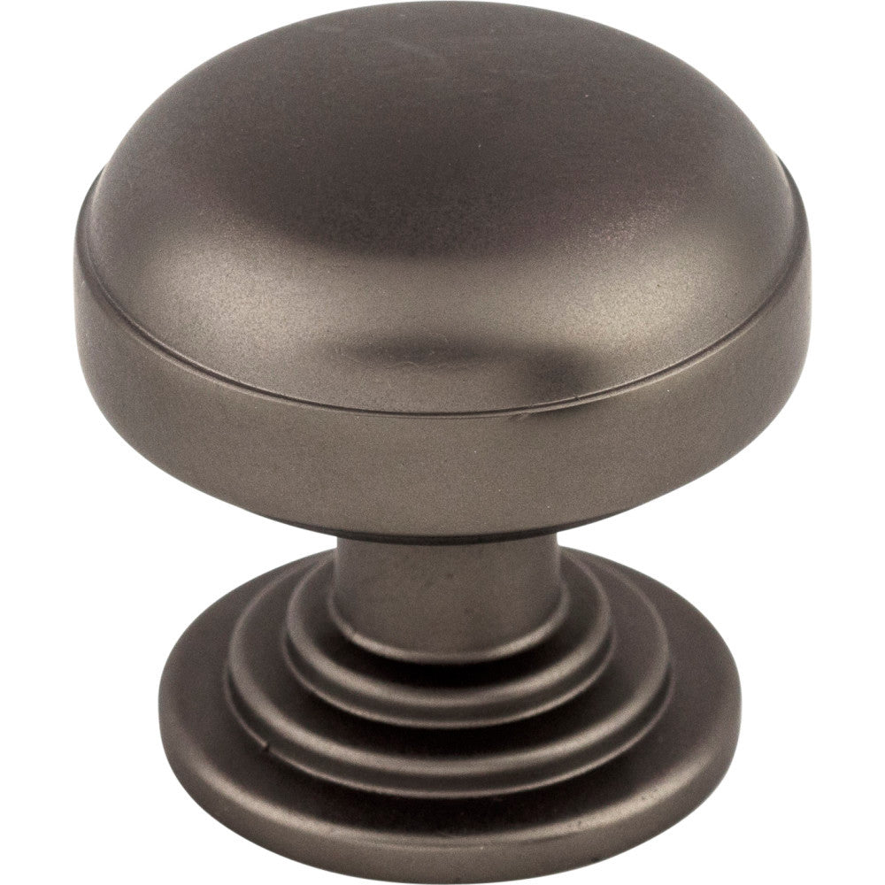 Top Knobs TK3000AG: 1-1/4" Ellis Round Cabinet Knob - Ash Gray