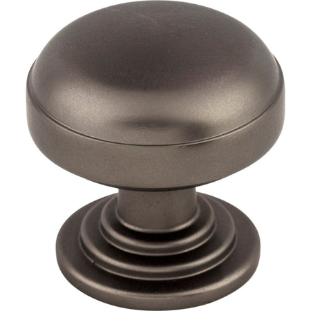 Top Knobs TK3000AG: 1-1/4" Ellis Round Cabinet Knob - Ash Gray