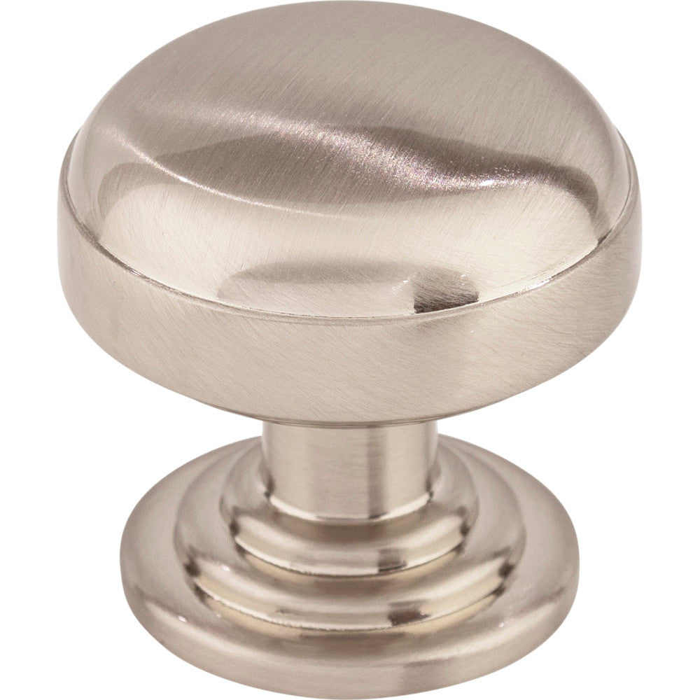 Top Knobs TK3000BSN: 1-1/4" Ellis Round Cabinet Knob - Brushed Satin Nickel