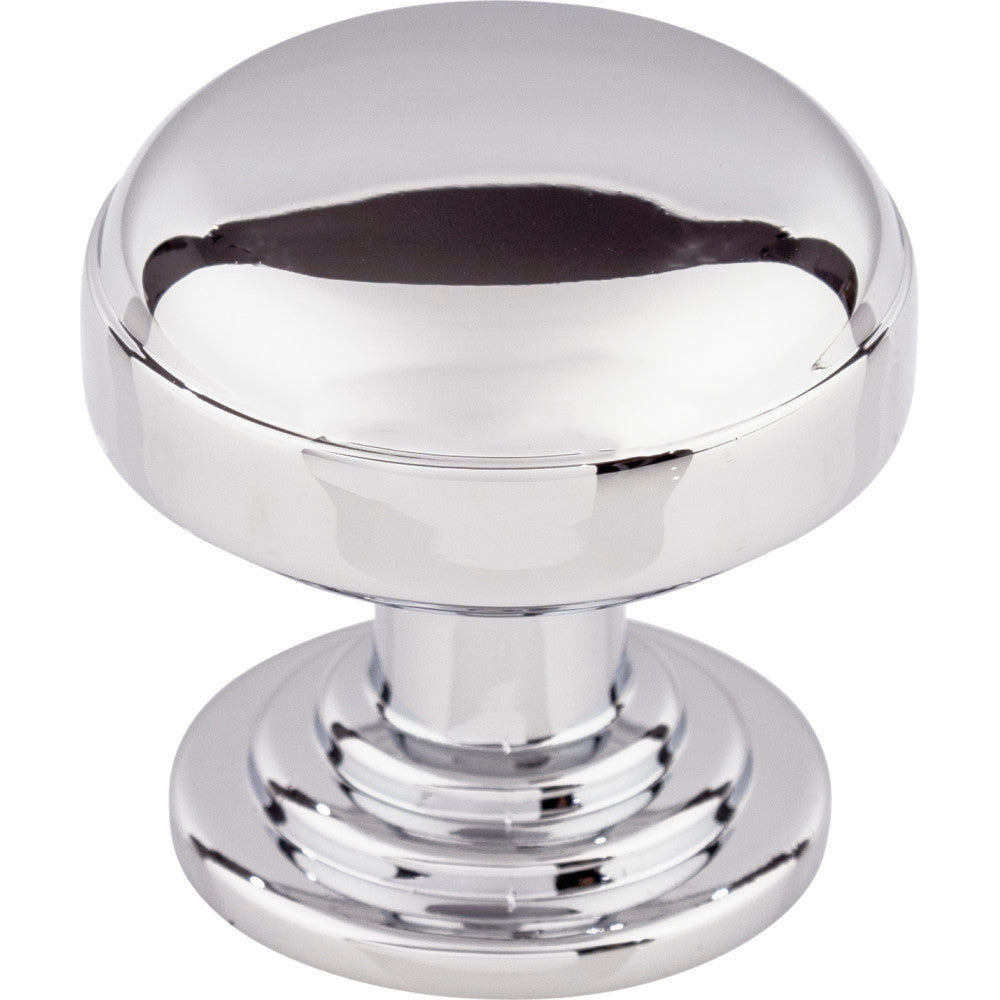 Top Knobs TK3000PC: 1-1/4" Ellis Round Cabinet Knob - Polished Chrome