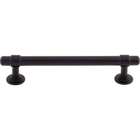 Top Knobs TK3002BLK: 5-1/16" cc Ellis Bit Cabinet Pull - Flat Black