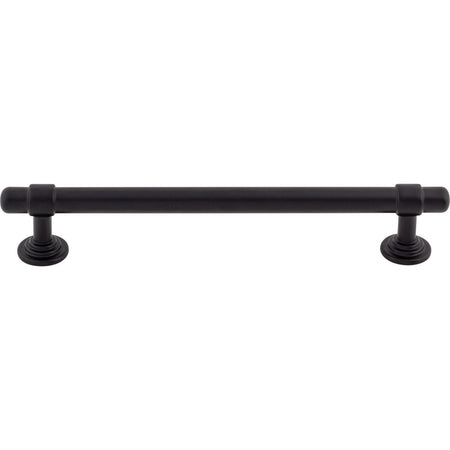 Top Knobs TK3003BLK: 6-5/16" cc Ellis Bit Cabinet Pull - Flat Black