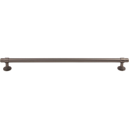 Top Knobs TK3006AG: 12" cc Ellis Bit Cabinet Pull - Ash Gray