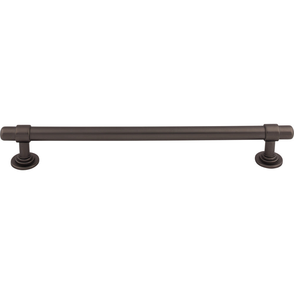Top Knobs TK3007AG: 12" cc Ellis Bit Cabinet Pull - Ash Gray