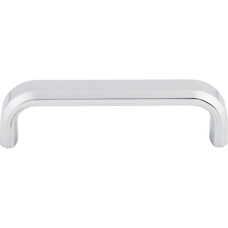 Top Knobs TK3011PC: 3-3/4" cc Telfair D-Handle Cabinet Pull - Polished Chrome