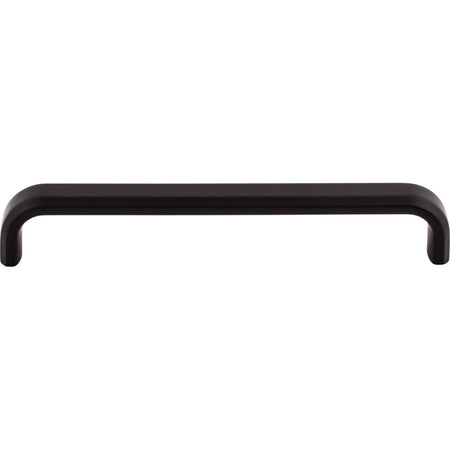 Top Knobs TK3013BLK: 6-5/16" cc Telfair D-Handle Cabinet Pull - Flat Black