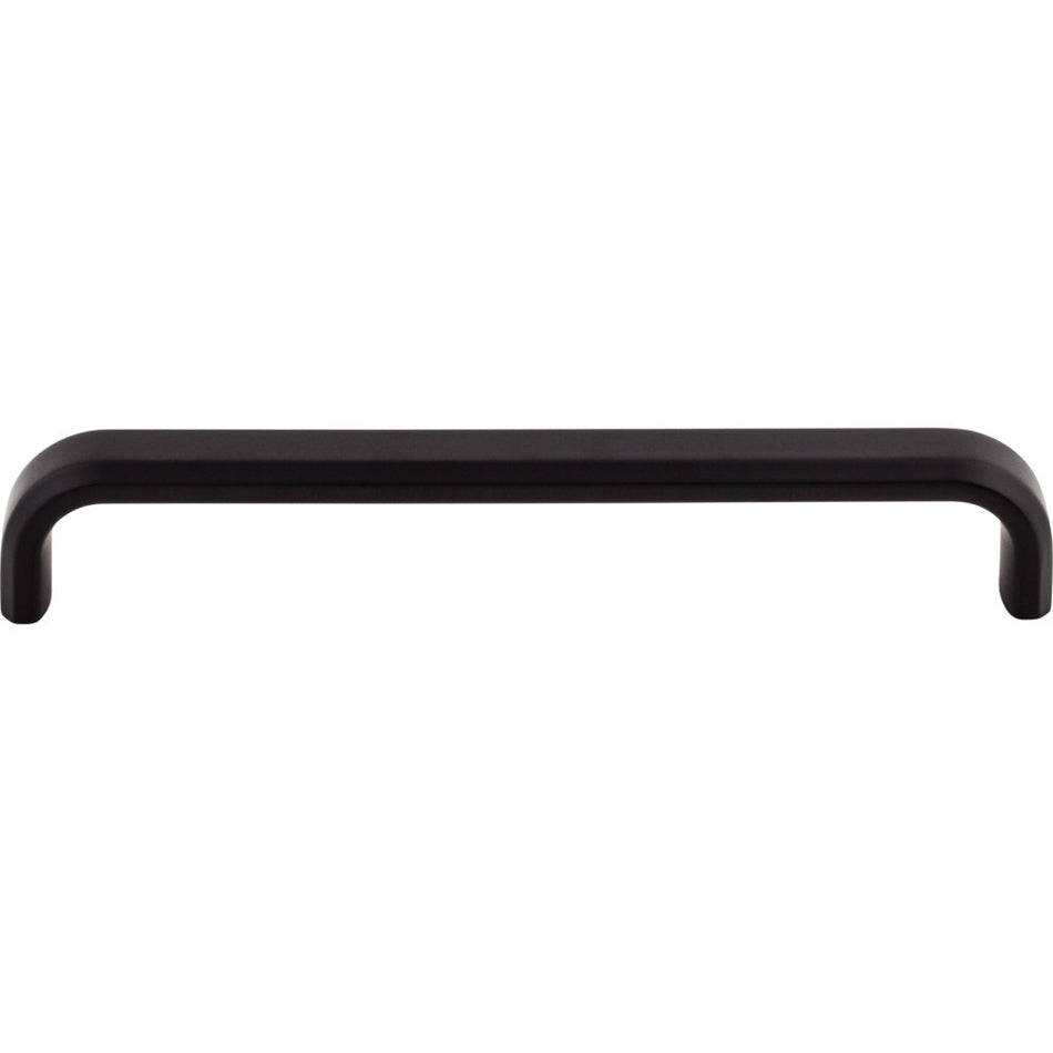 Top Knobs TK3013BLK: 6-5/16" cc Telfair D-Handle Cabinet Pull - Flat Black