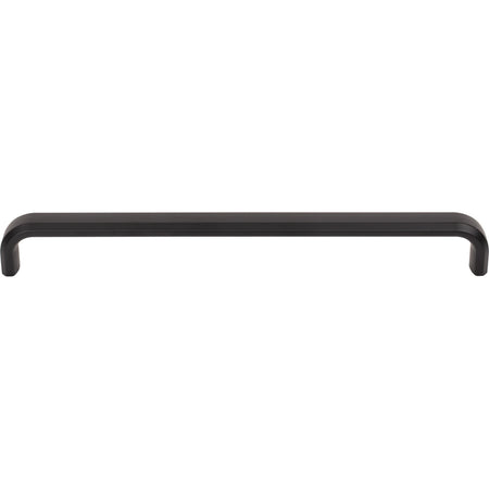 Top Knobs TK3015BLK: 8-13/16" cc Telfair D-Handle Cabinet Pull - Flat Black