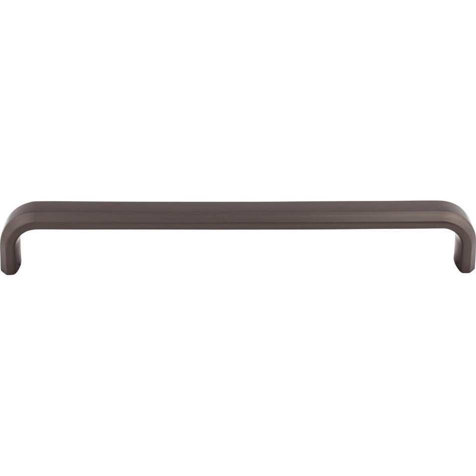 Top Knobs TK3018AG: 18" cc Telfair D-Handle Cabinet Pull - Ash Gray