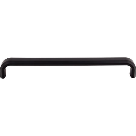 Top Knobs TK3018BLK: 18" cc Telfair D-Handle Cabinet Pull - Flat Black