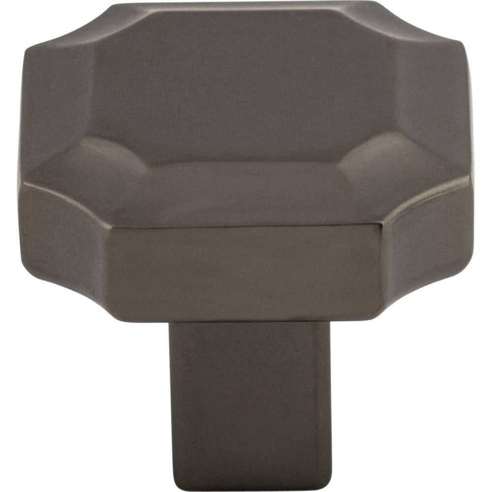 Top Knobs TK3020AG: 1-1/4" Davenport Square Cabinet Knob - Ash Gray